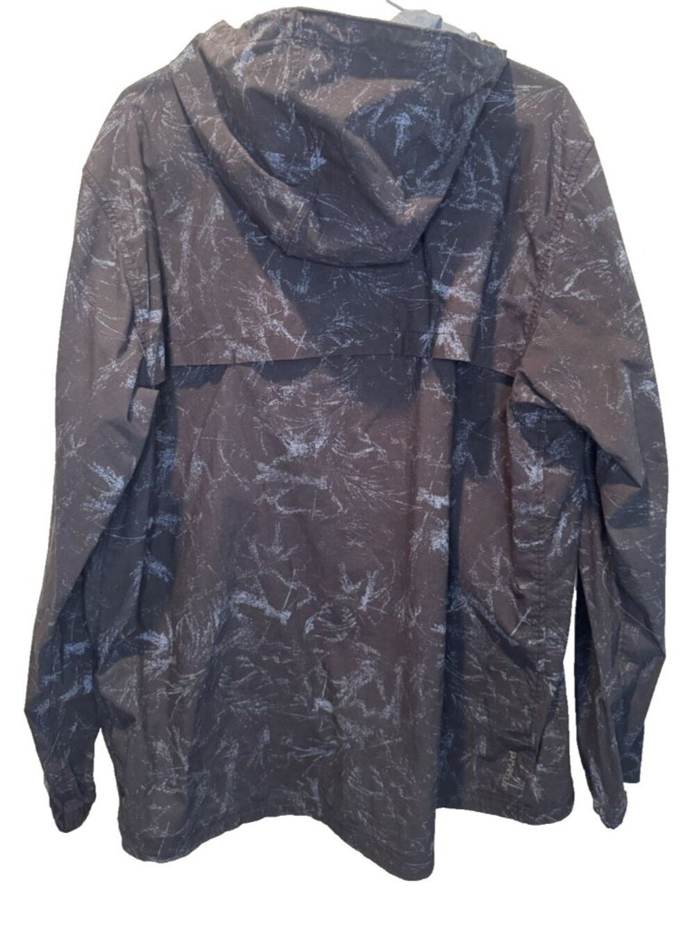 Prana Mens Blue Windbreaker Hooded Jacket XL Outdoor Lightweight - Picture 6 of 12